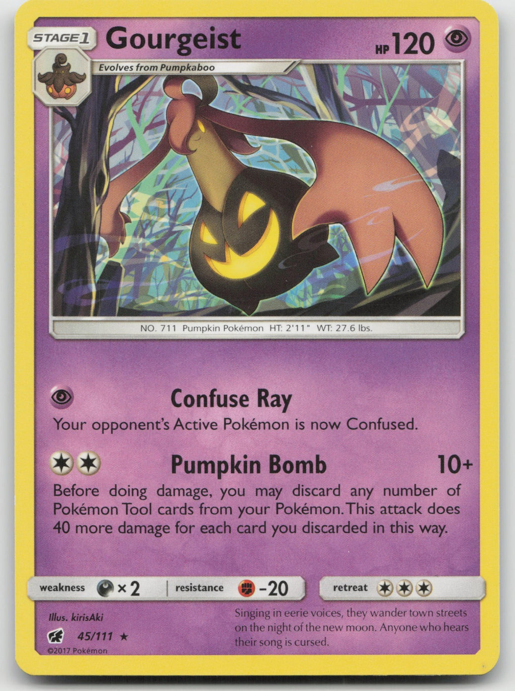 Gourgeist Rare SM - Crimson Invasion 45/111 NM