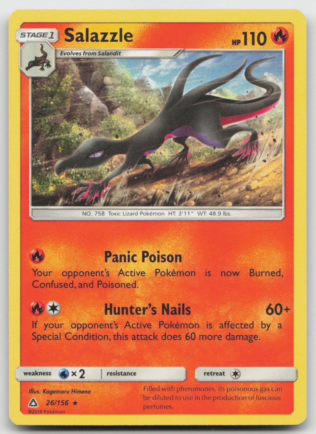 Salazzle Rare SM - Ultra Prism 26/156 VLP