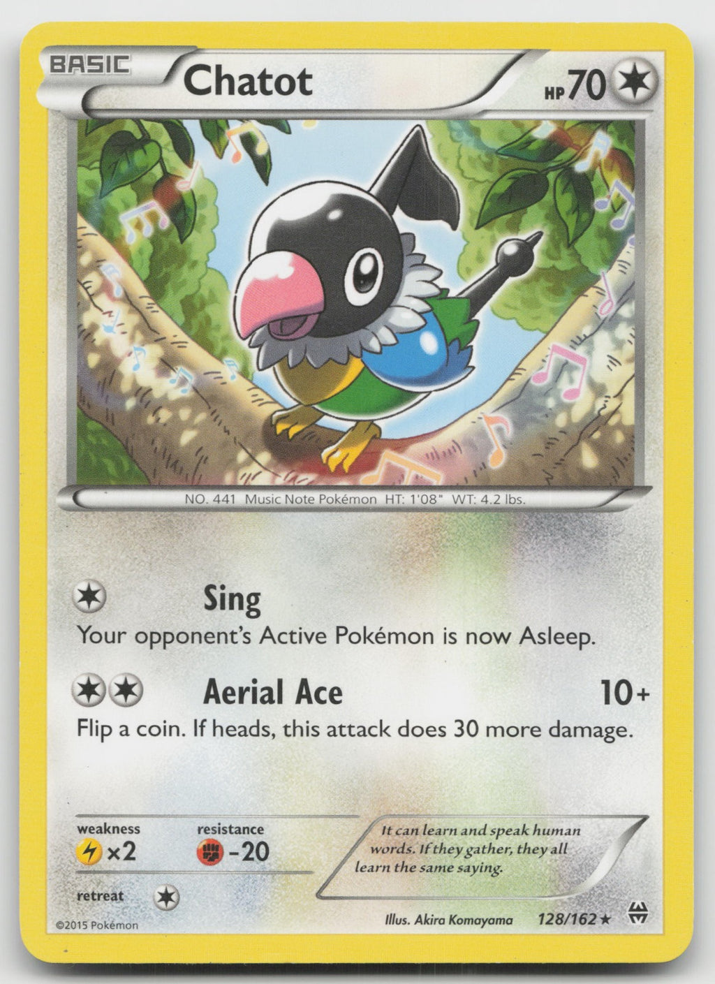 Chatot Rare XY - BREAKthrough 128/162 LP