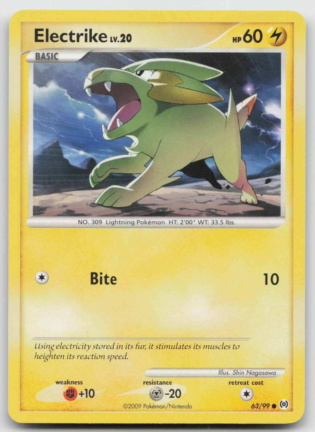 Electrike Common Arceus 63/99 NM