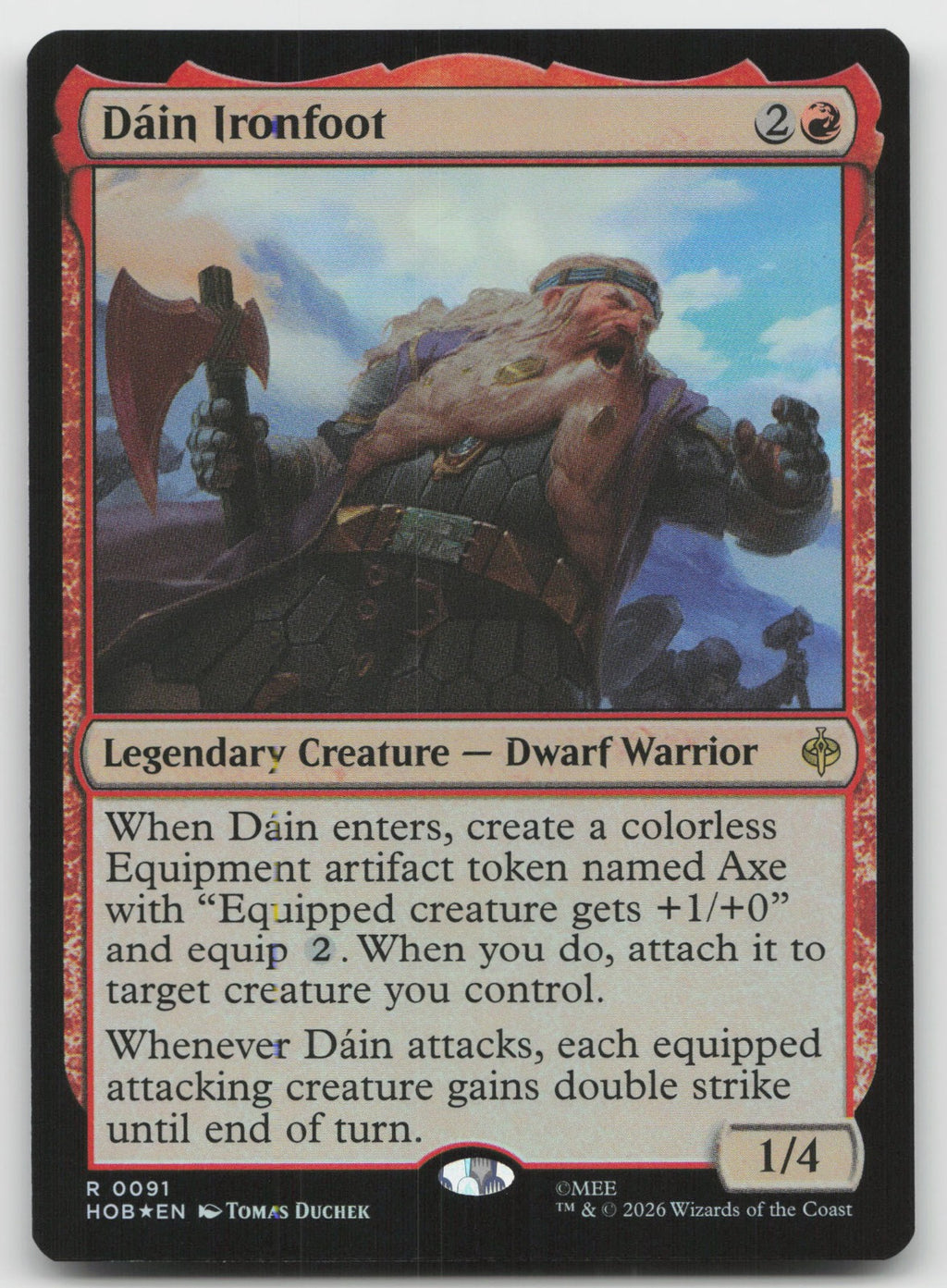 Dain Ironfoot R Foil The Hobbit 91 NM