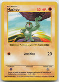 Machop Common Normal Base Set (Shadowless) 52/102 MP
