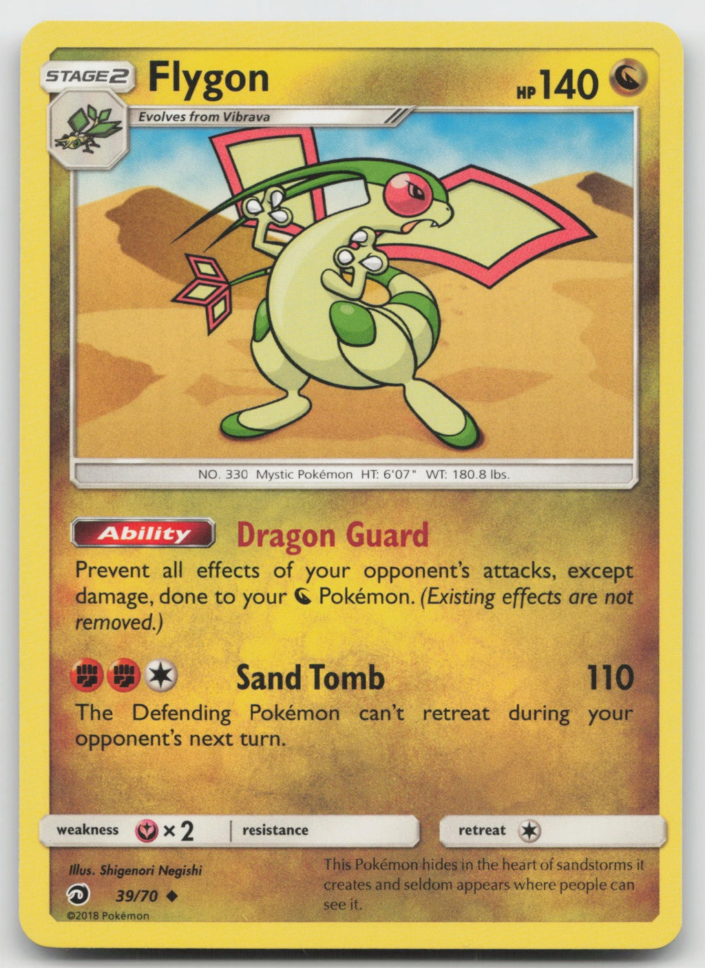 Flygon Uncommon Dragon Majesty 39/70 NM