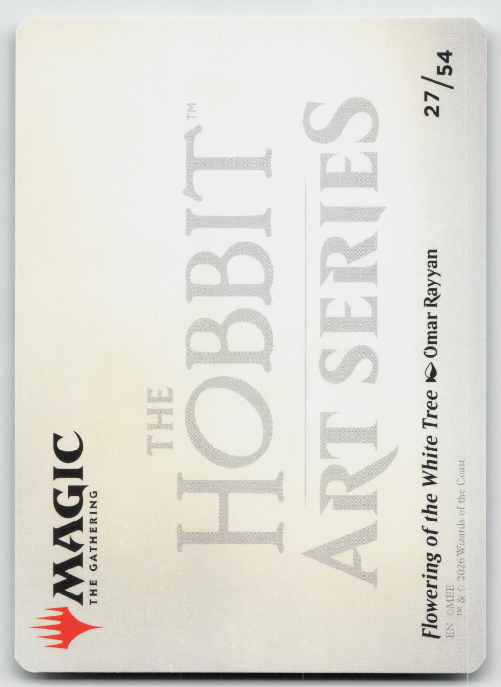 Flowering of the White Tree Art Card S Art Series: The Hobbit 27 NM