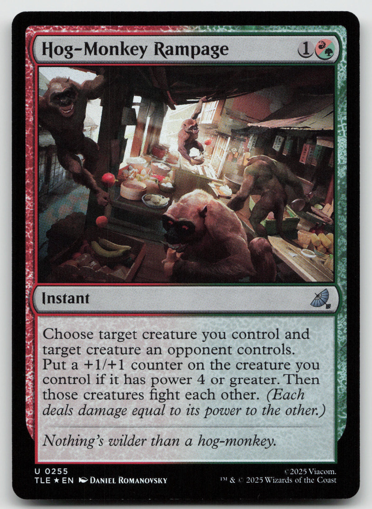 Hog-Monkey Rampage U Foil Avatar: The Last Airbender: Eternal-Legal 255 NM