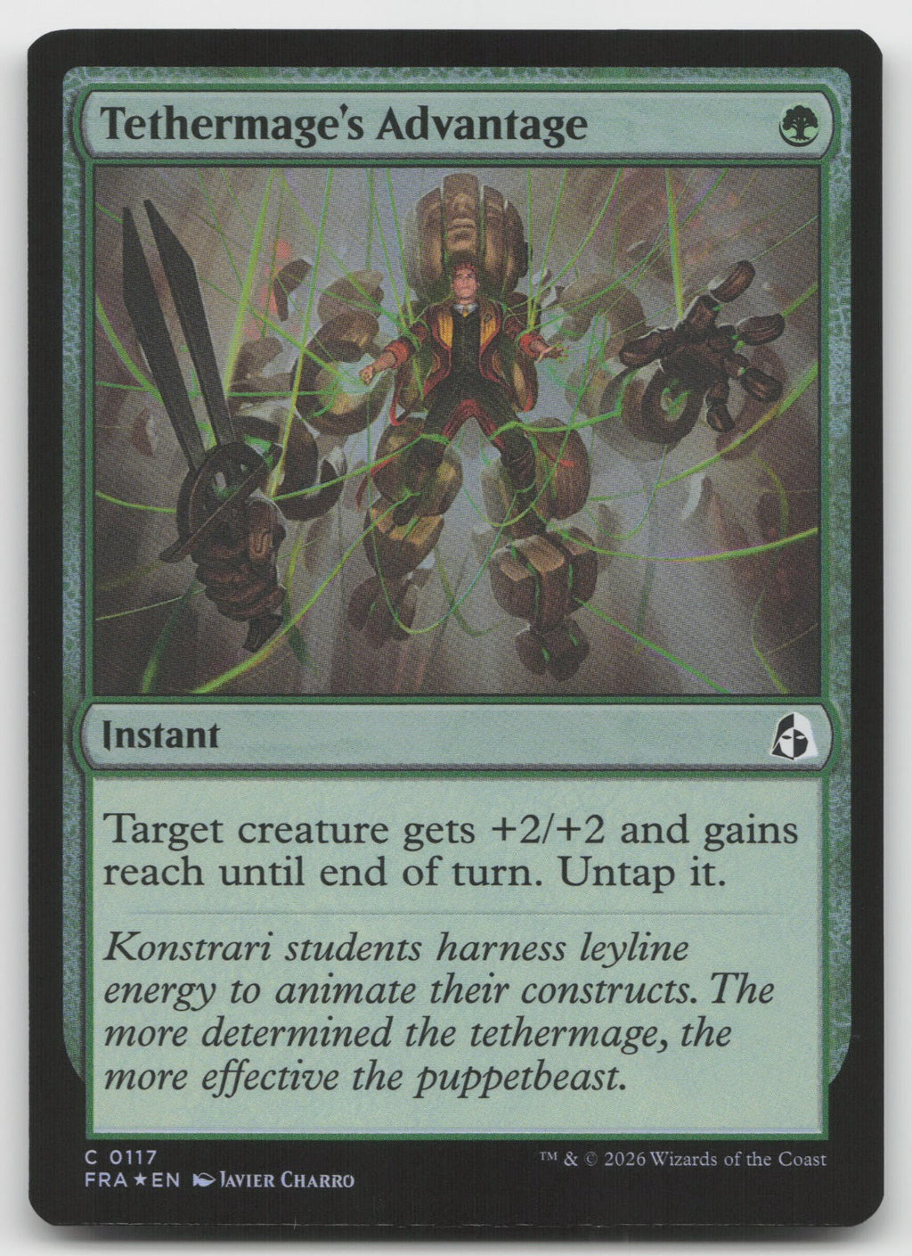 Tethermage's Advantage C Foil Reality Fracture 117 NM