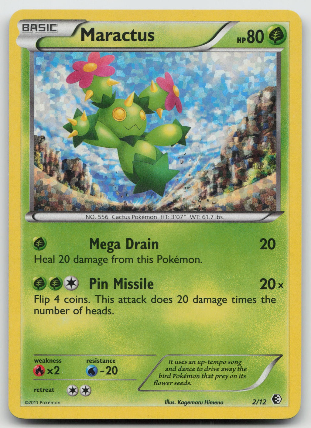 Maractus - Holo McDonald's Promos 2011 2/12 NM