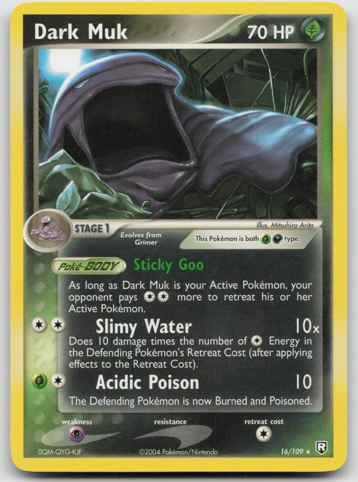 Dark Muk Rare Team Rocket Returns 16/109 LP