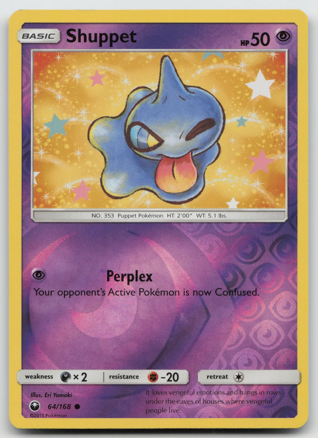 Shuppet Reverse Holo Common SM - Celestial Storm 64/168 NM