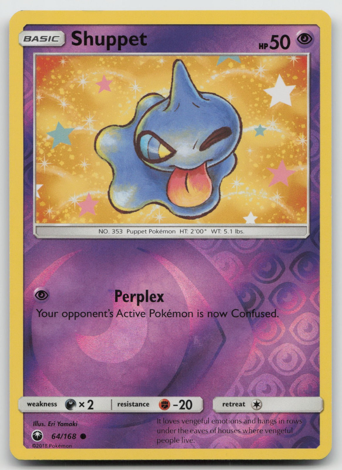 Shuppet Reverse Holo Common SM - Celestial Storm 64/168 NM