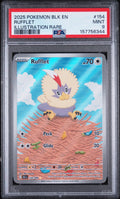 Rufflet Illustration Rare Pokemon Blk En-Black Bolt 154/086 PSA 9