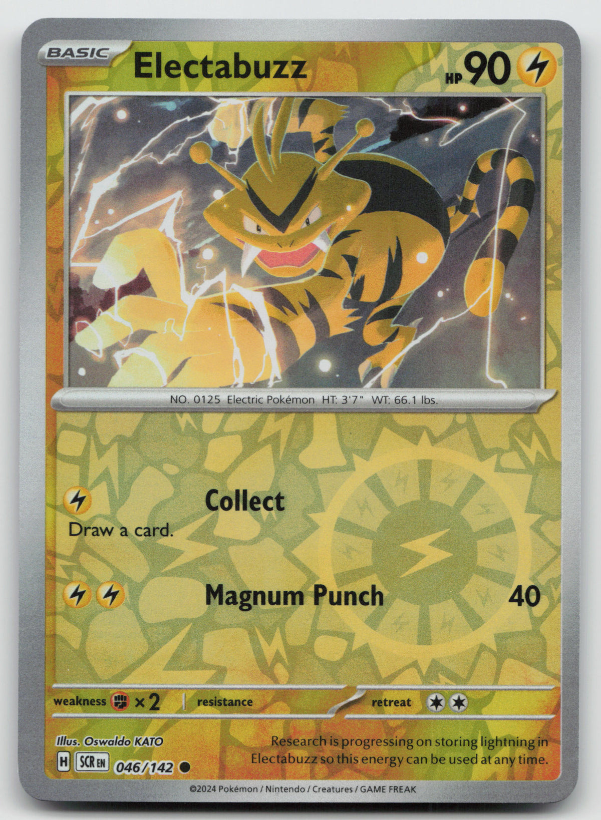 Electabuzz Common Reverse Holo SV07: Stellar Crown 046/142 NM