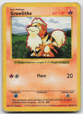 Growlithe Uncommon Normal Base Set (Shadowless) 28/102 DMG
