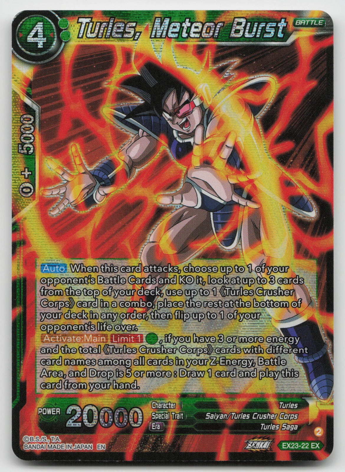Turles, Meteor Burst Expansion Rare Foil 2023 EX23-22 NM
