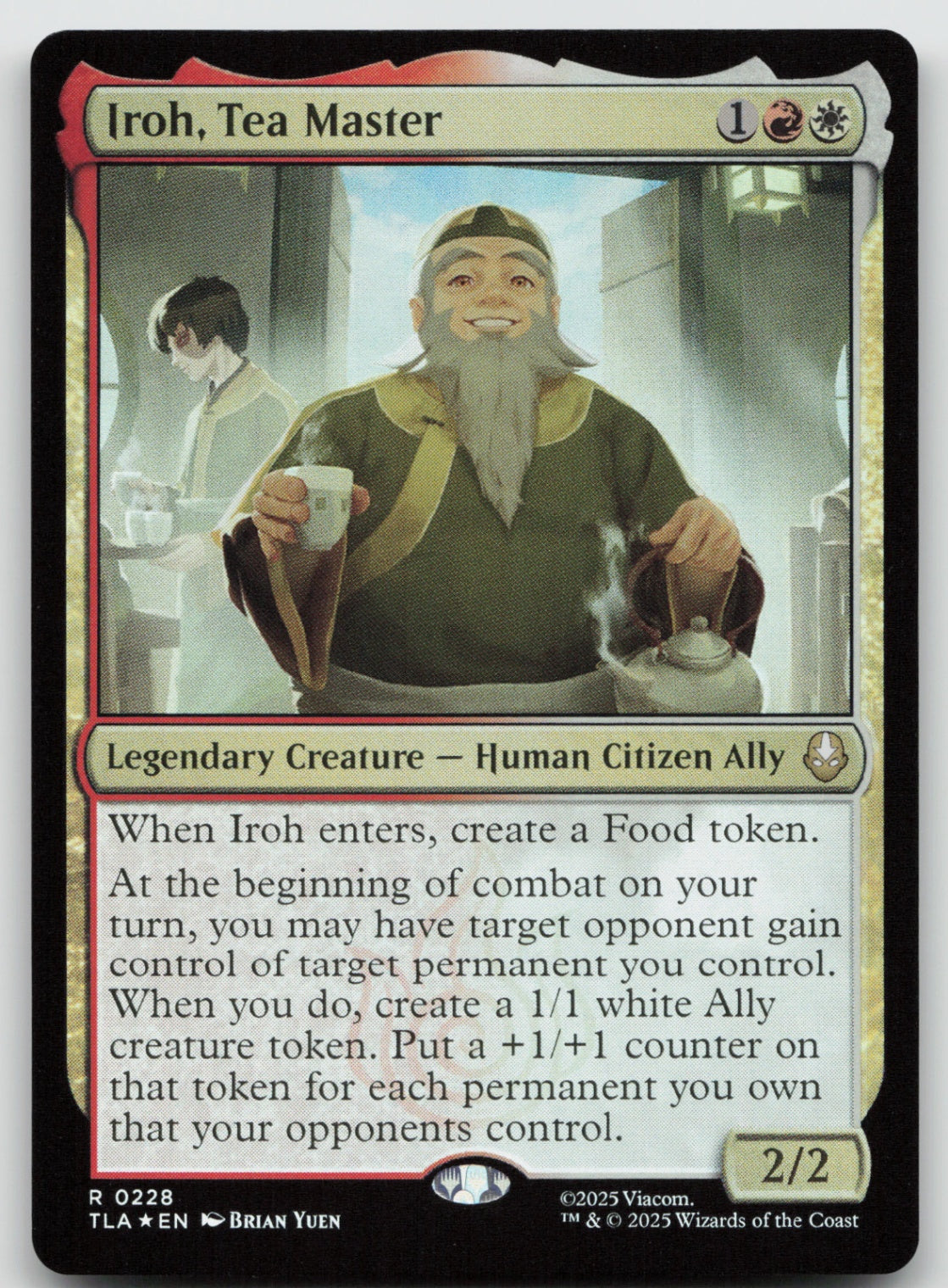 Iroh, Tea Master R Foil Avatar: The Last Airbender 228 NM