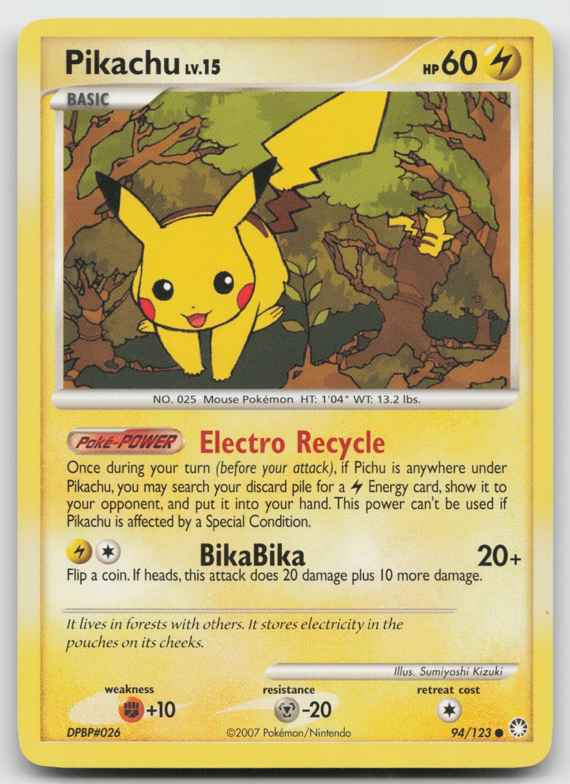 Pikachu Common Mysterious Treasures 94/123 NM