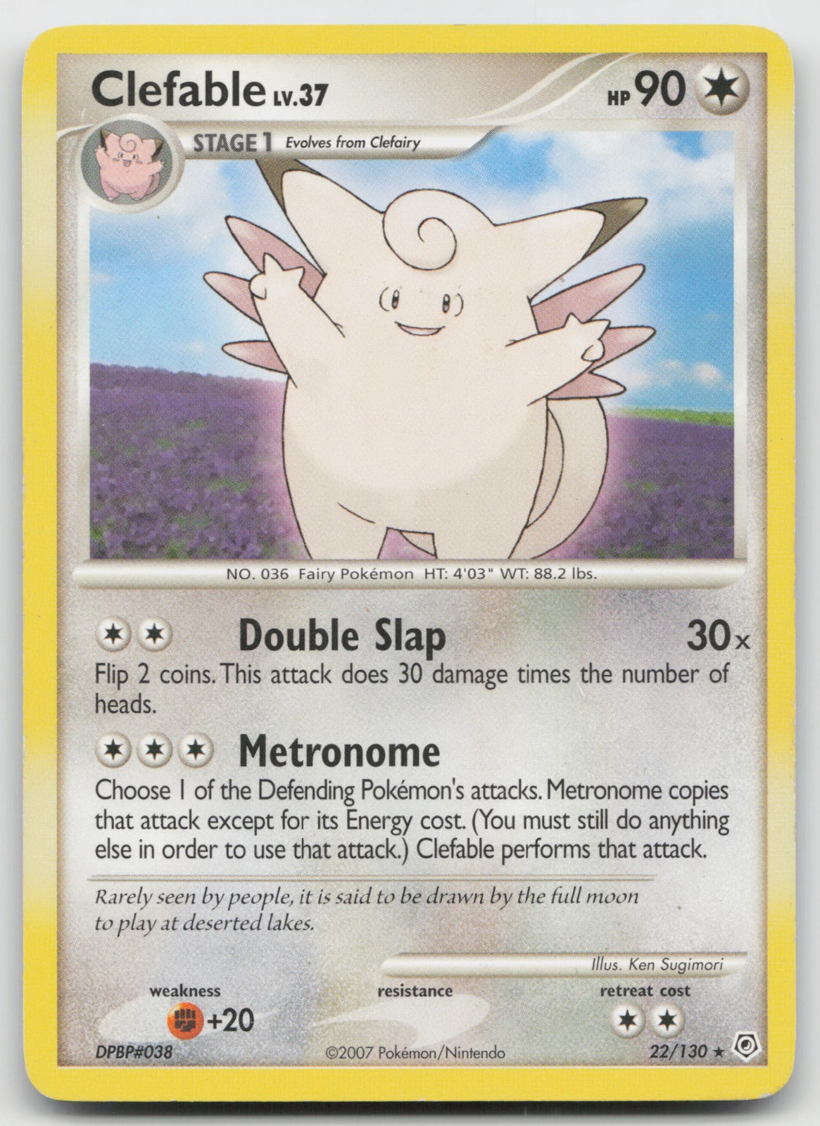 Clefable Rare Diamond and Pearl 22/130 MP