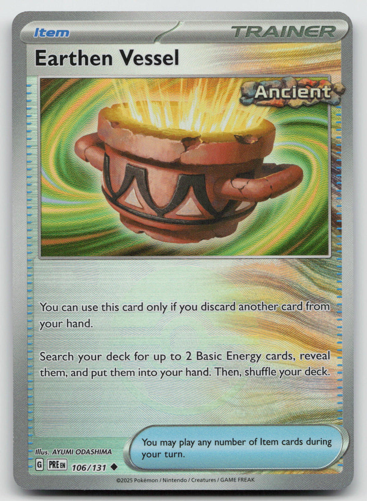 Earthen Vessel (Poke Ball Pattern) Uncommon Holo SV Prismatic Evolutions 106/131