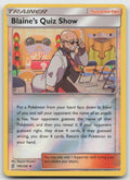 Blaine's Quiz Show Reverse Holo Uncommon SM - Unified Minds 186/236 NM