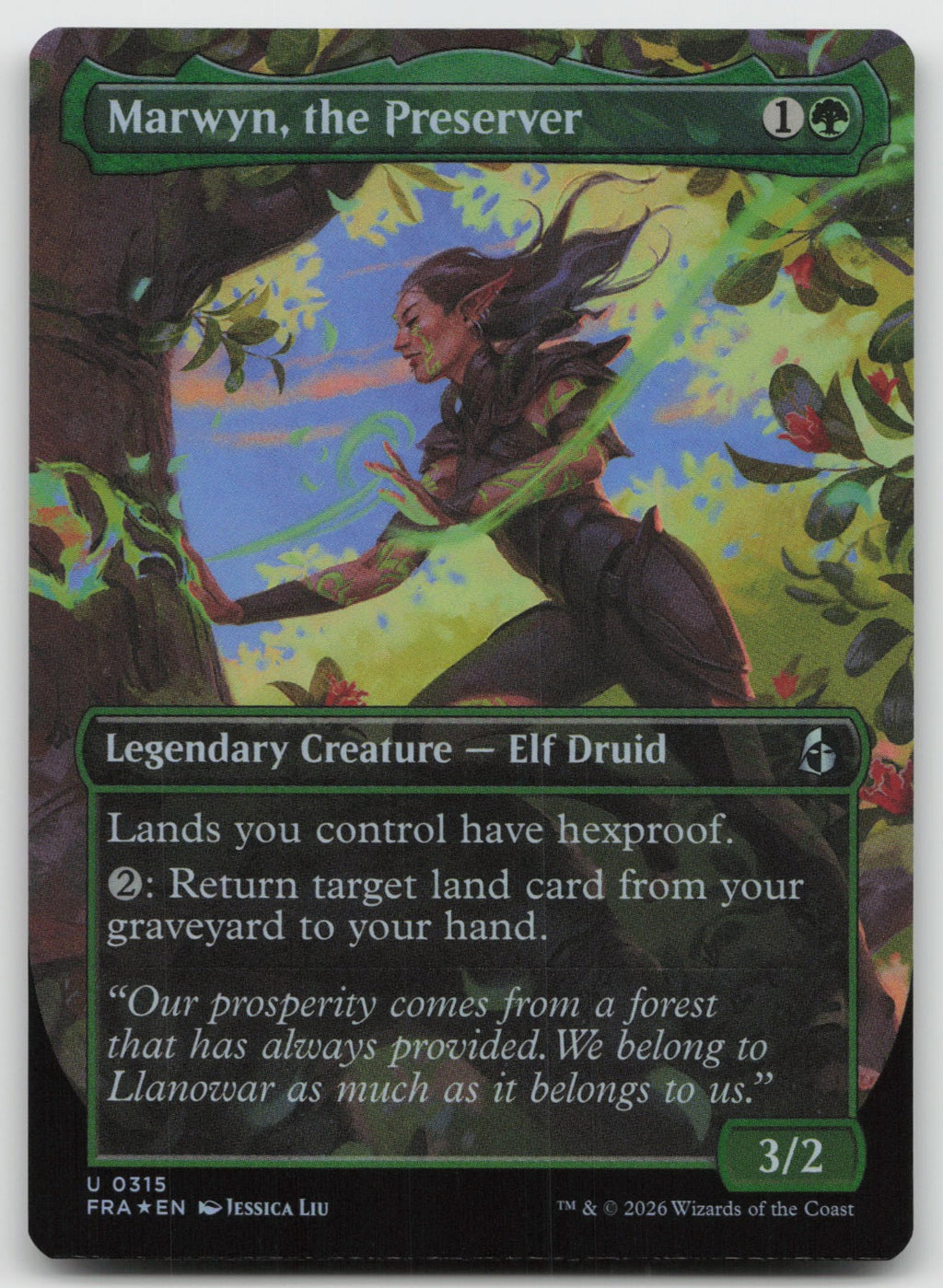Marwyn, the Preserver (Borderless) U Foil Reality Fracture 315 NM