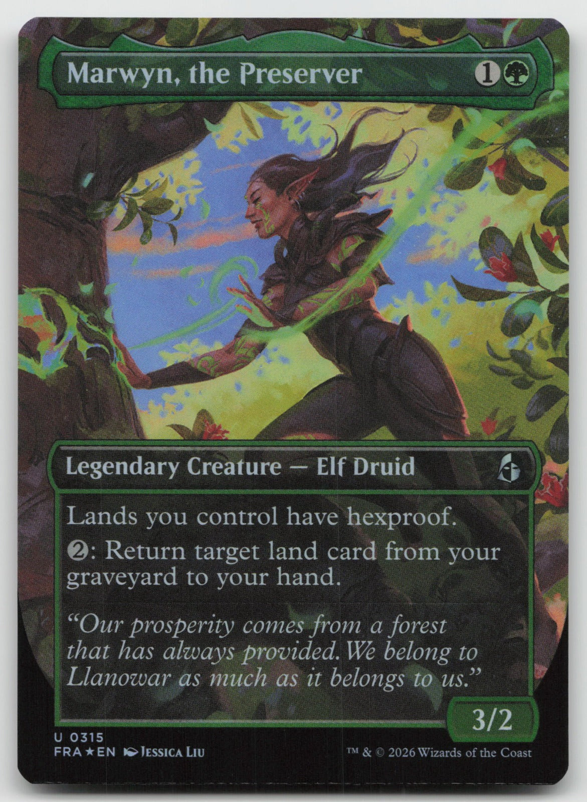 Marwyn, the Preserver (Borderless) U Foil Reality Fracture 315 NM