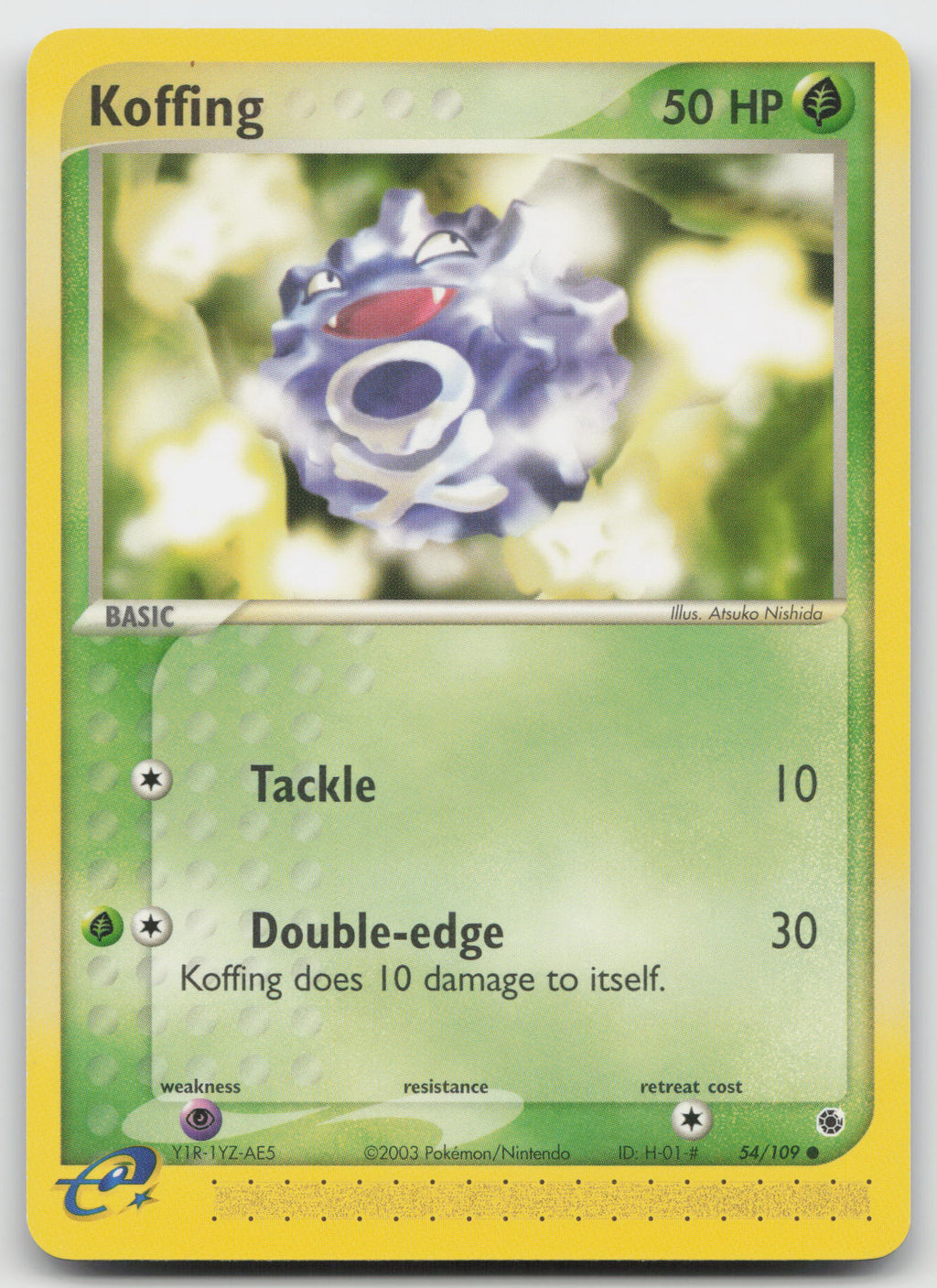 Koffing Common Normal Ruby and Sapphire 54/109 LP