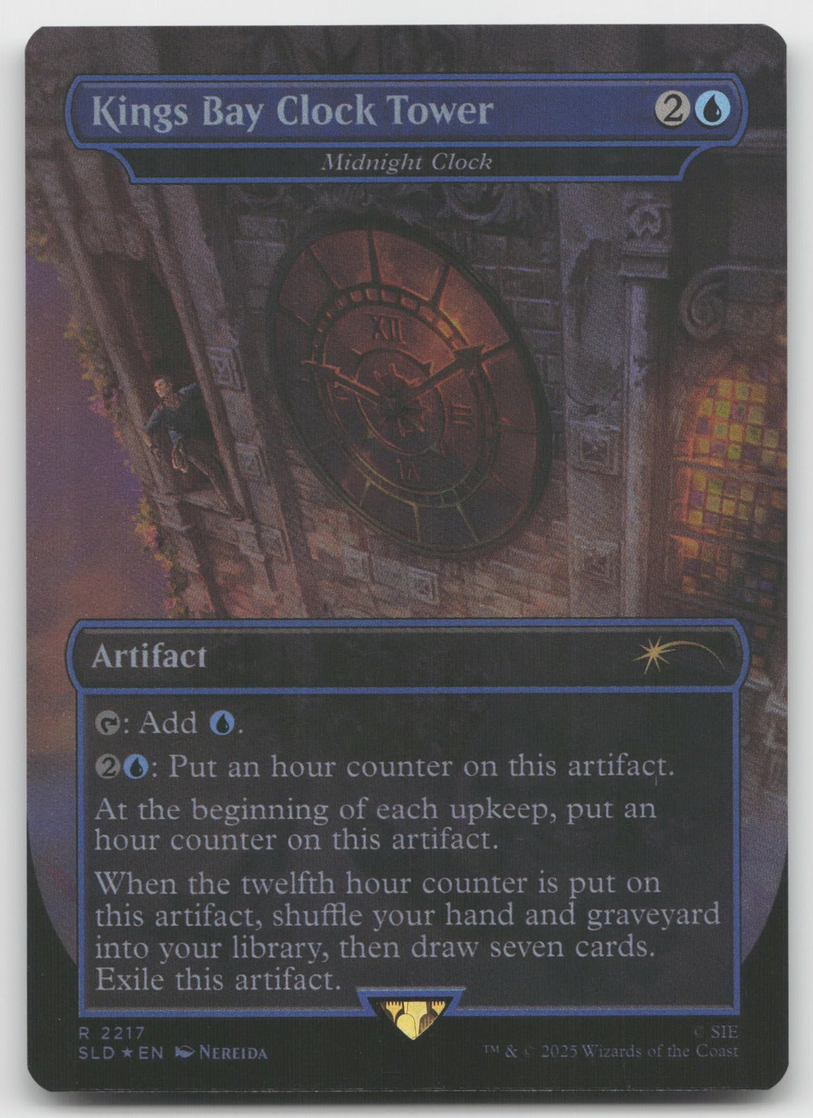 Kings Bay Clock Tower - Midnight Clock (Foil) R Secret Lair Drop Series 2217 NM