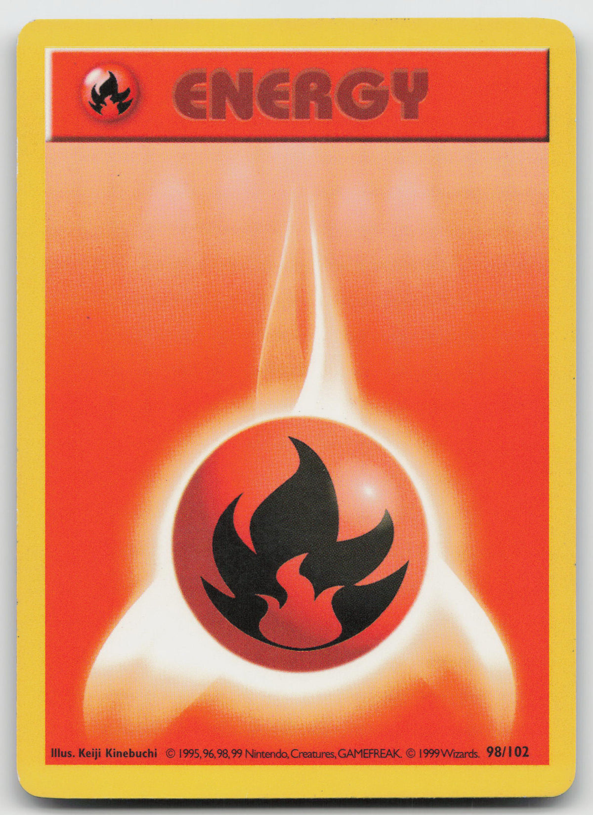 Fire Energy Common Normal Base Set (Shadowless) 98/102 LP