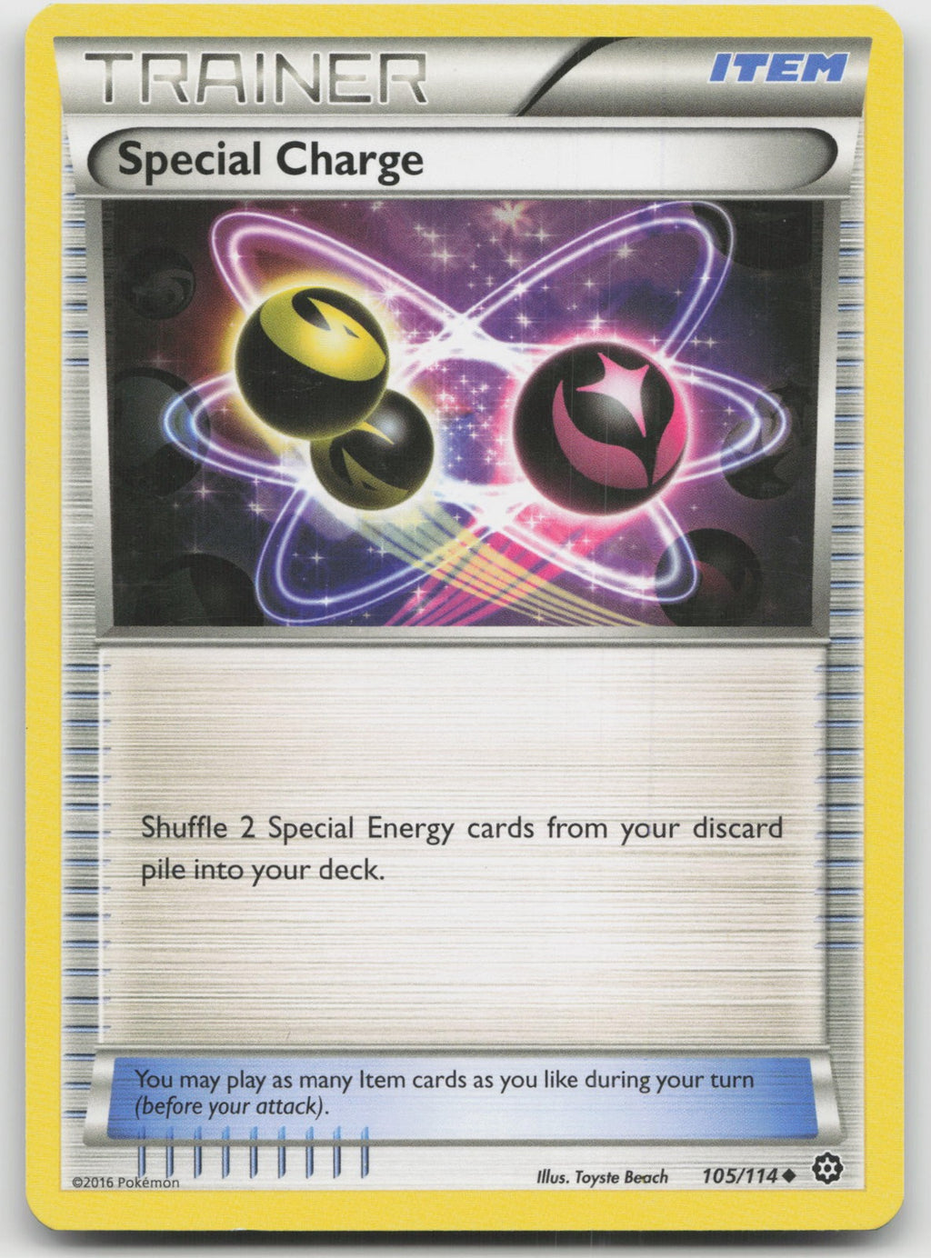 Special Charge Uncommon XY - Steam Siege 105/114 LP
