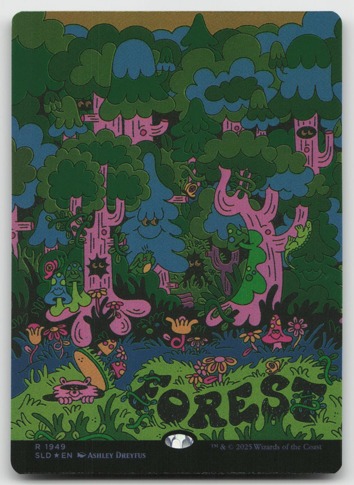 Forest (Rainbow Foil) R Foil Secret Lair Drop Series 1949 NM