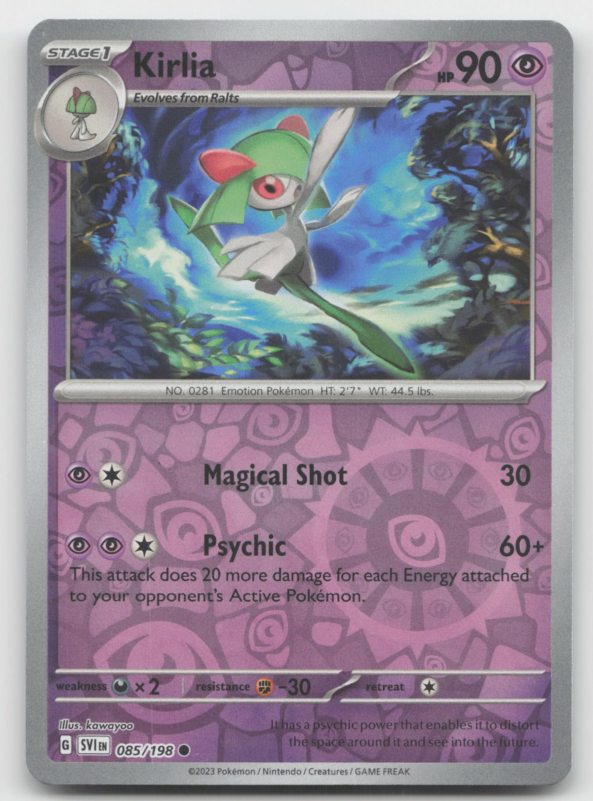 Kirlia Reverse Holo Common SV01: Scarlet & Violet Base Set 085/198 NM