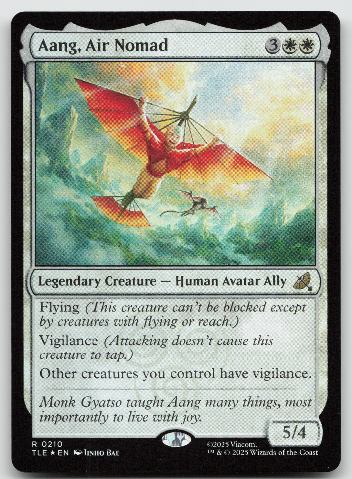 Aang, Air Nomad R Foil Avatar: The Last Airbender: Eternal-Legal 210 NM