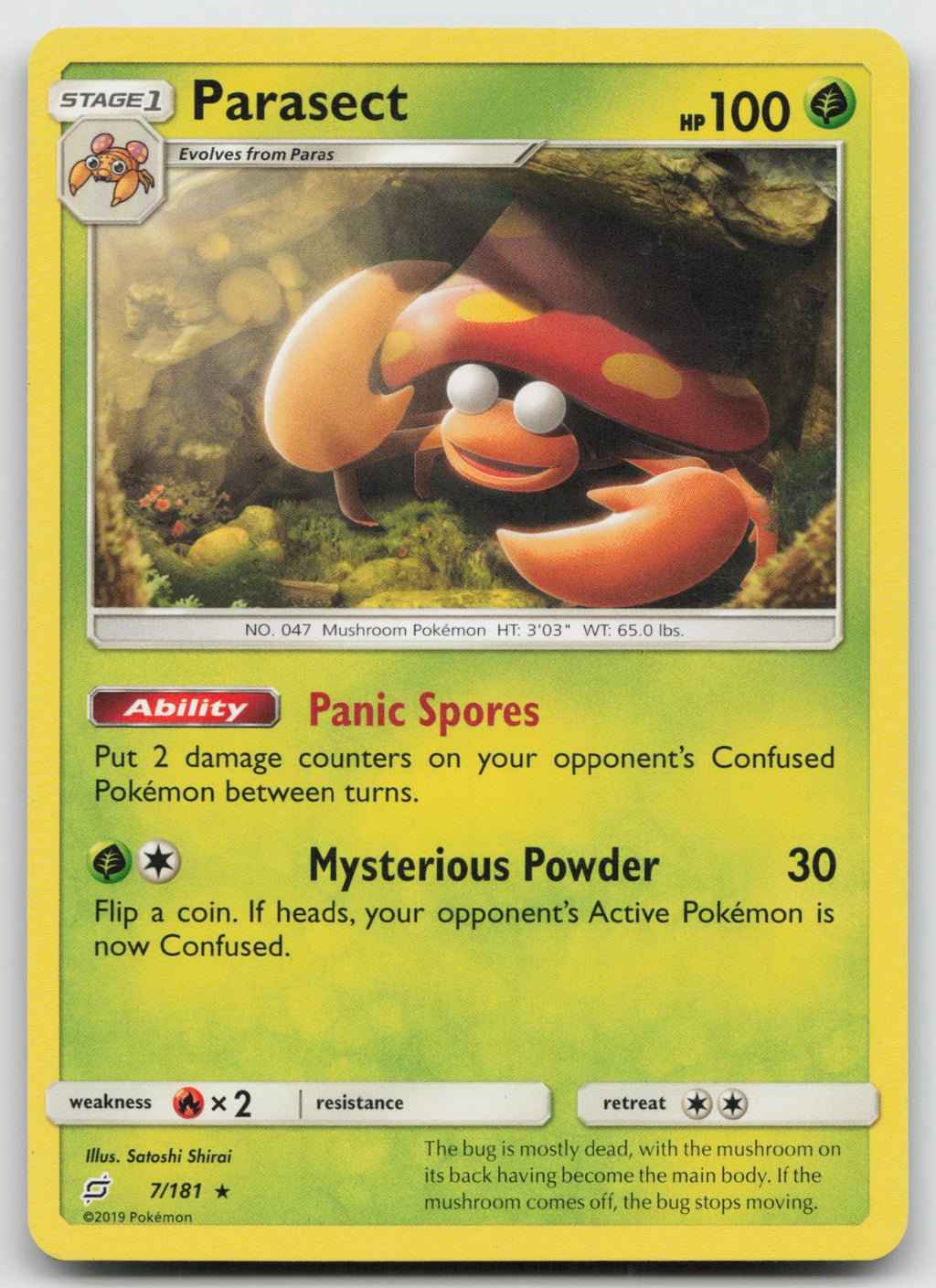 Parasect Rare SM - Team Up 7/181 NM