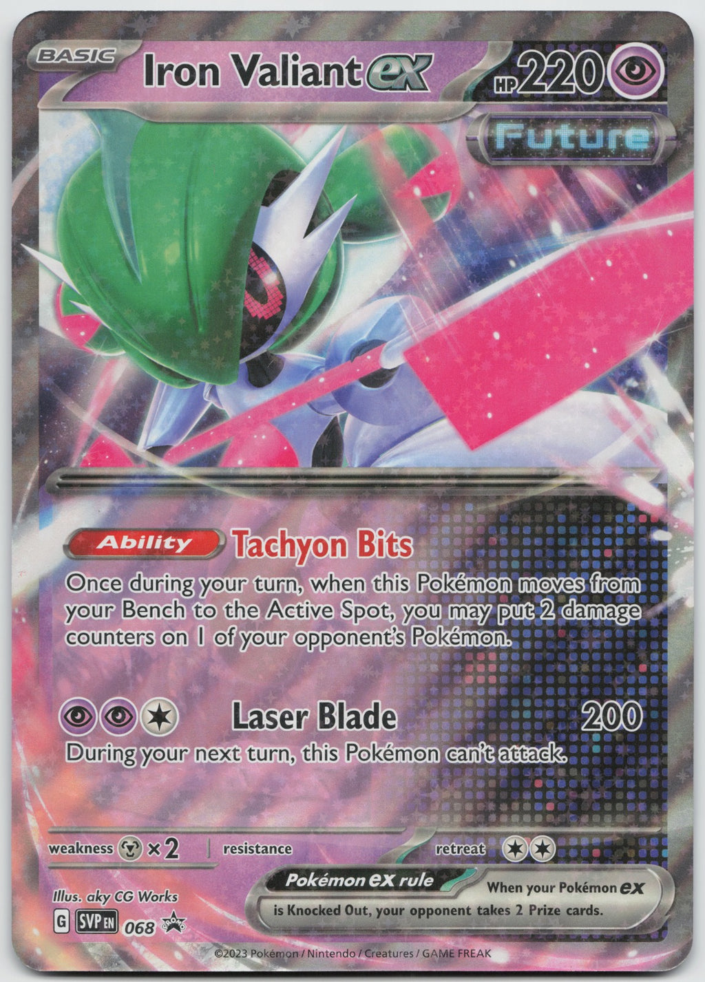 Iron Valiant ex - Promo Holo JUMBO Cards SVP068 NM