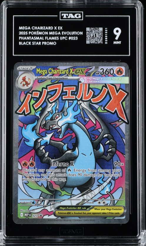 Mega Charizard X ex Holo Promo ME: Mega Evolution Promo MEP023 TAG 9