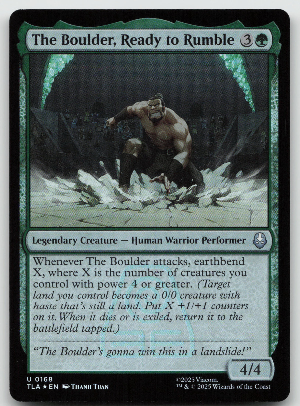 The Boulder, Ready to Rumble U Foil Avatar: The Last Airbender 168 NM