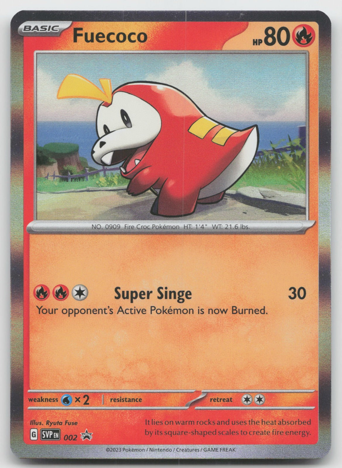 Fuecoco Holo SV: Scarlet & Violet Promo Cards SVP002 NM