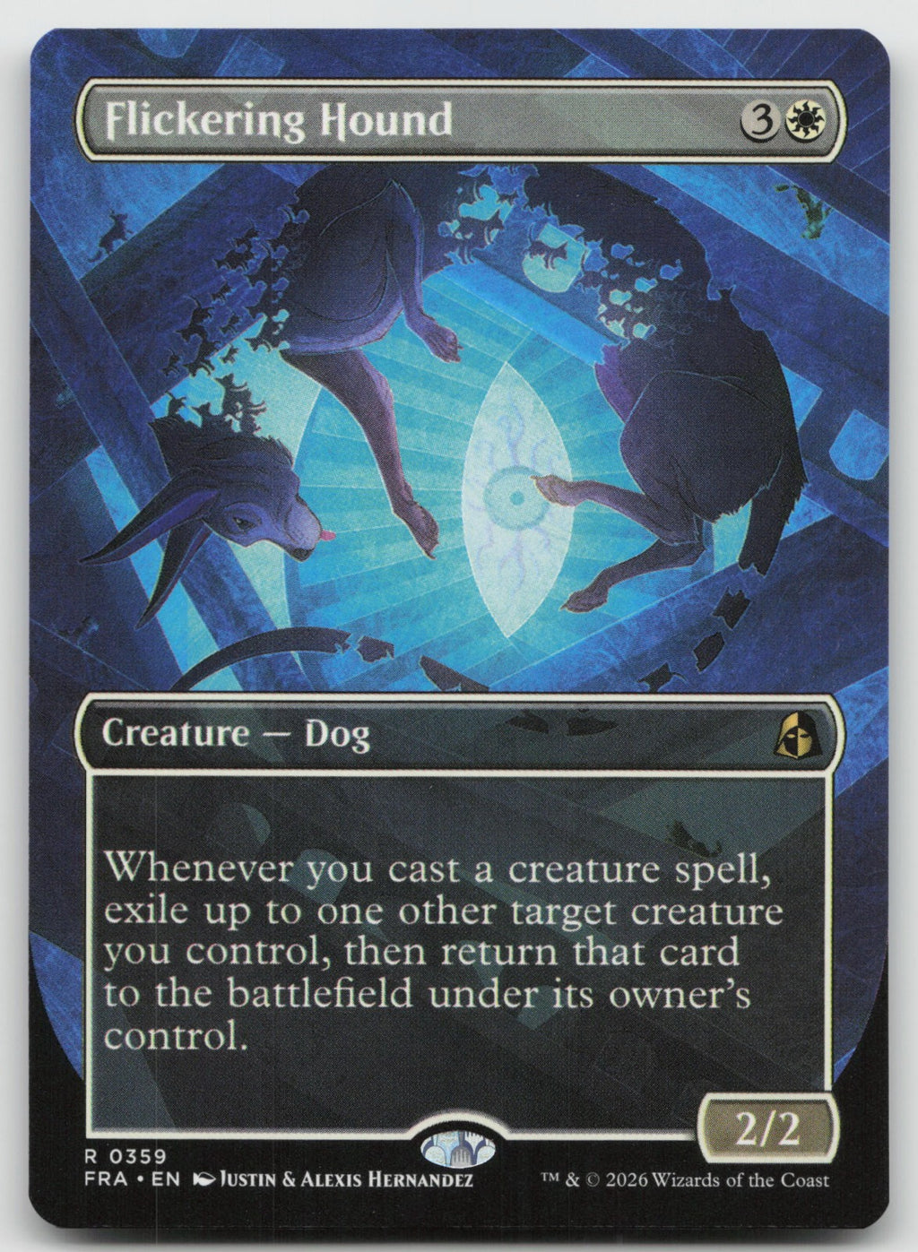 Flickering Hound (Borderless) R Reality Fracture 359 NM