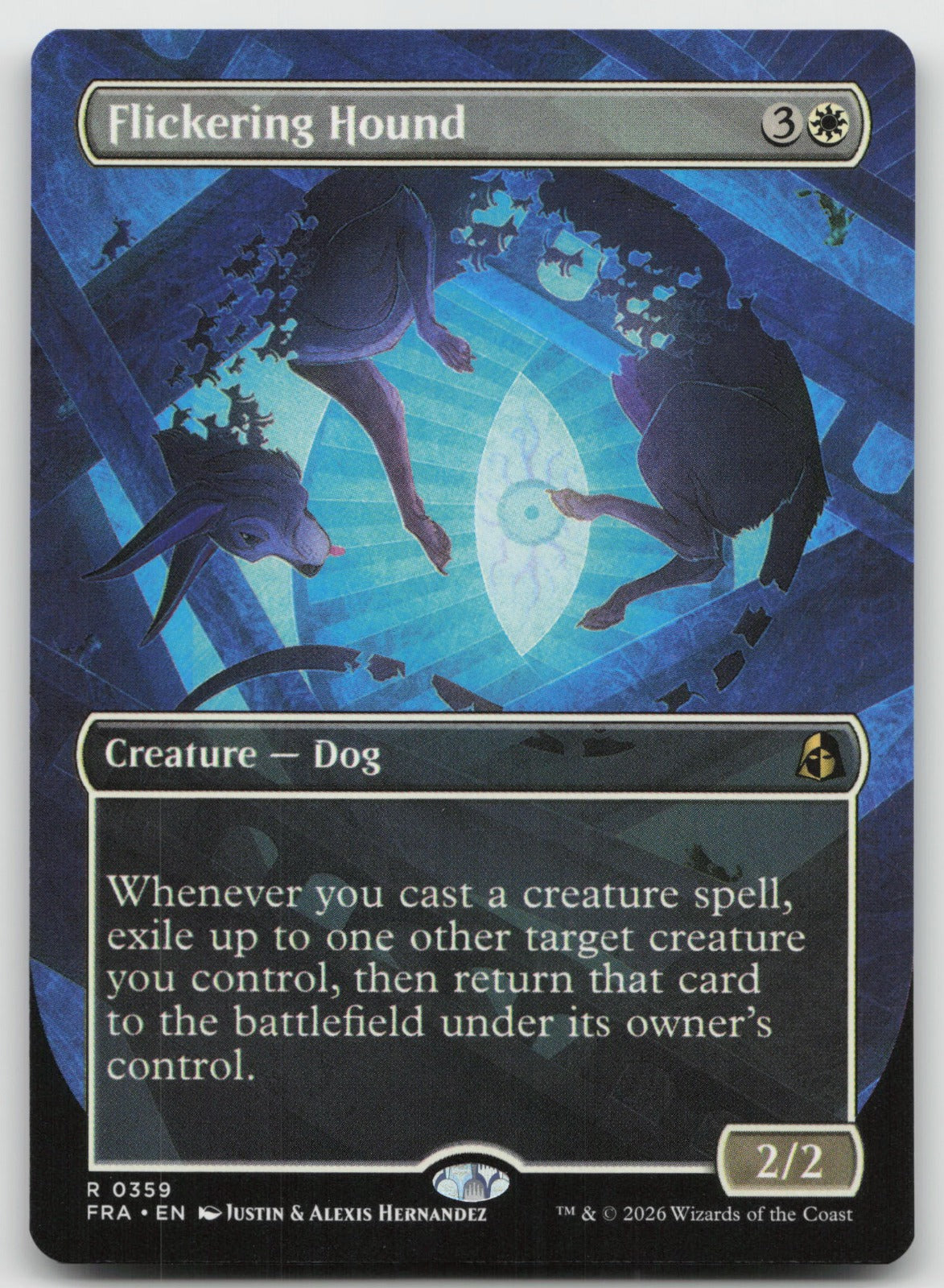 Flickering Hound (Borderless) R Reality Fracture 359 NM