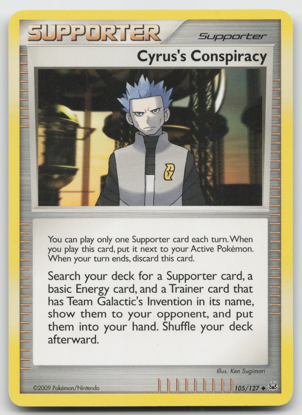 Cyrus's Conspiracy Uncommon Platinum 105/127 LP