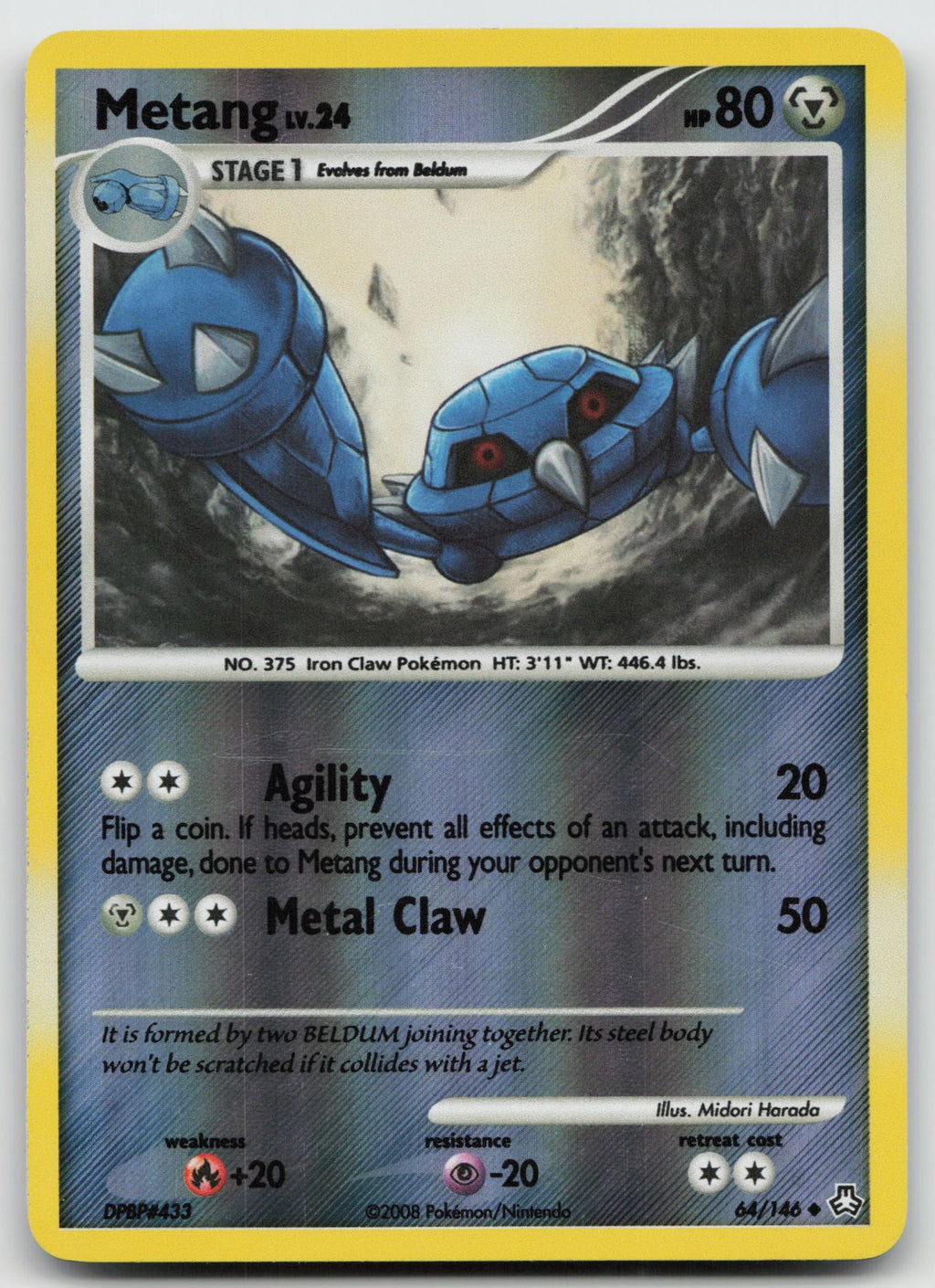 Metang Uncommon Reverse Holo Legends Awakened 64/146 NM/VLP