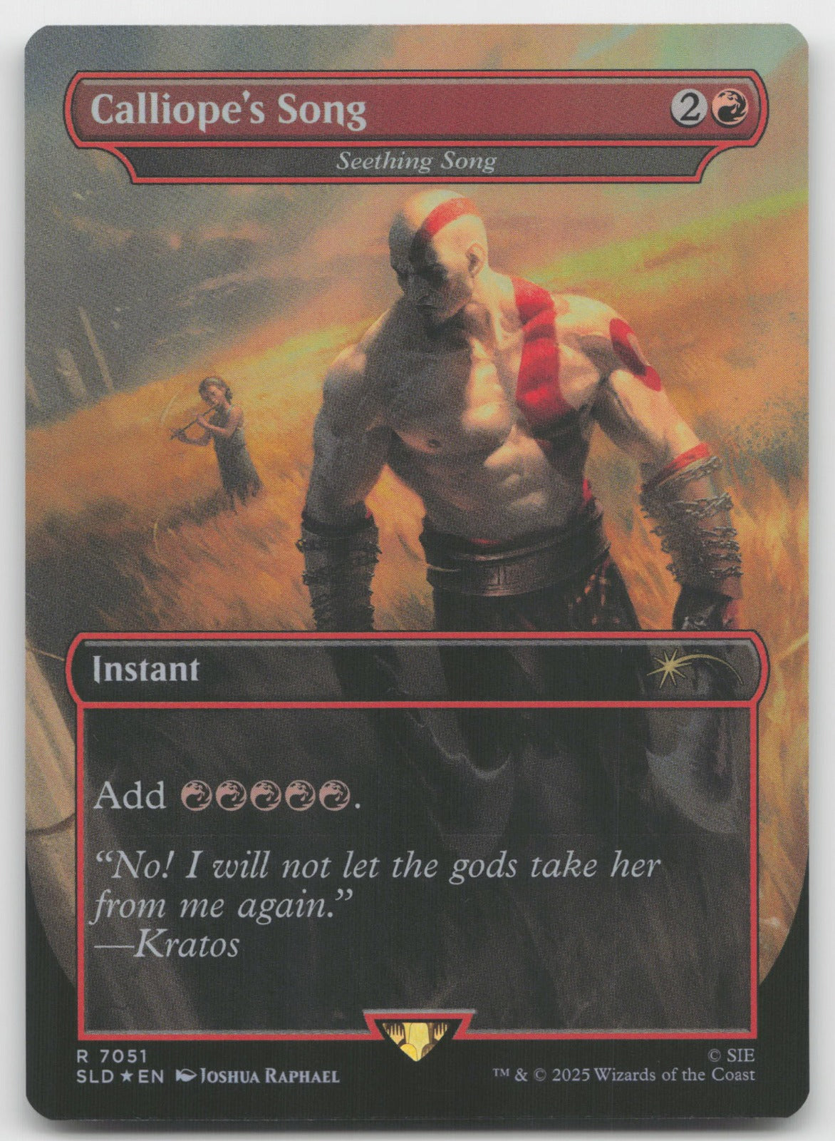 Calliope's Song - Seething Song R Foil Secret Lair Drop Series 7051 NM