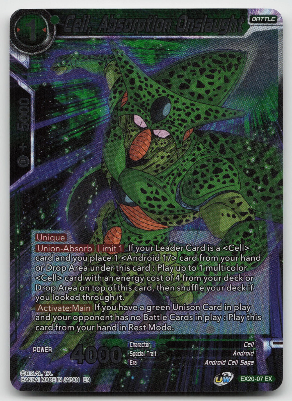Cell, Absorption Onslaught Expansion Rare Foil EX20-07 NM