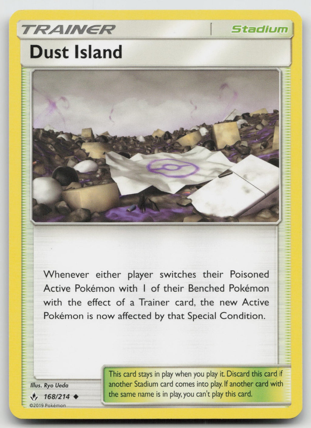Dust Island Uncommon SM - Unbroken Bonds 168/214 NM