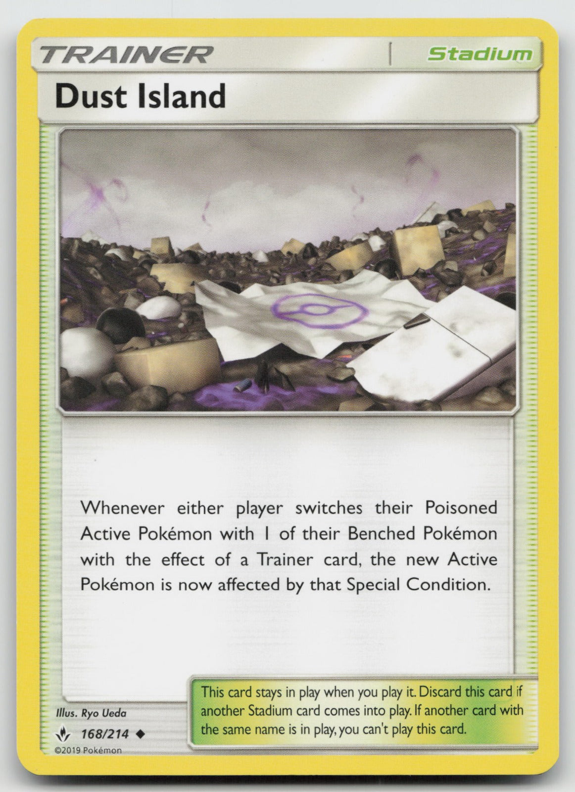 Dust Island Uncommon SM - Unbroken Bonds 168/214 NM