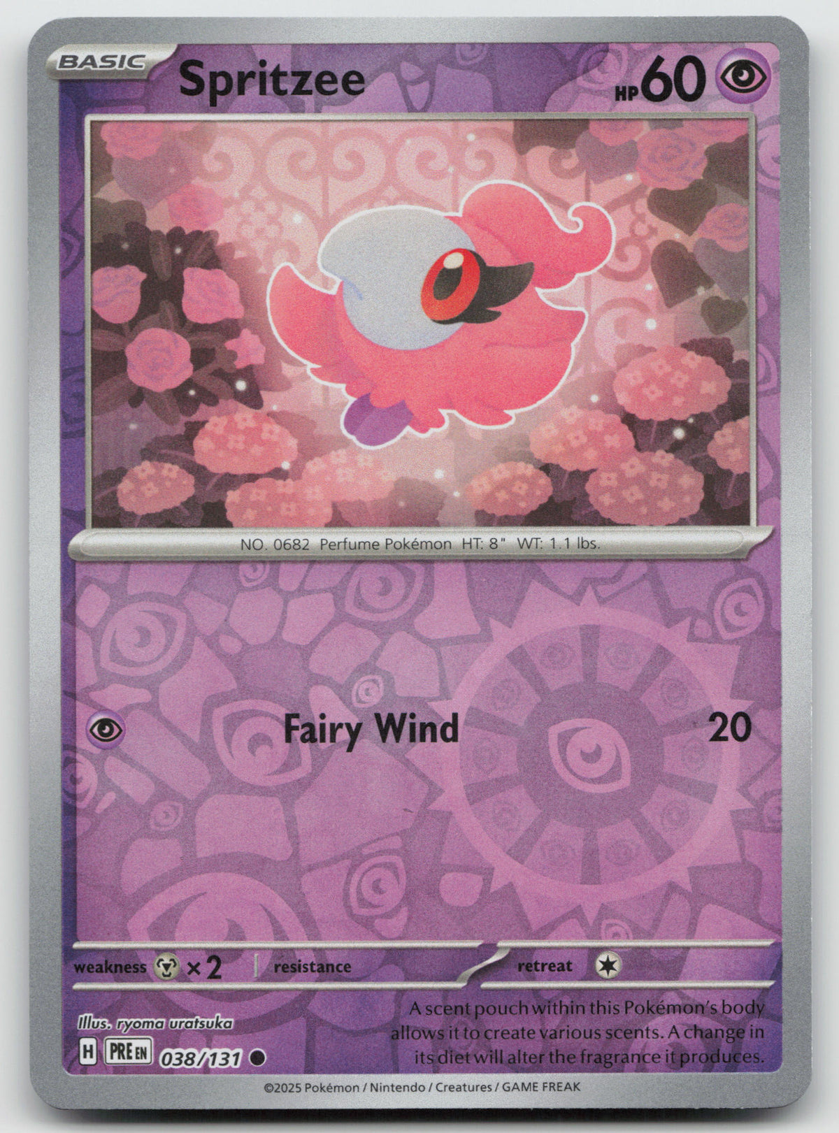Spritzee Common Reverse Holo SV: Prismatic Evolutions 038/131 NM