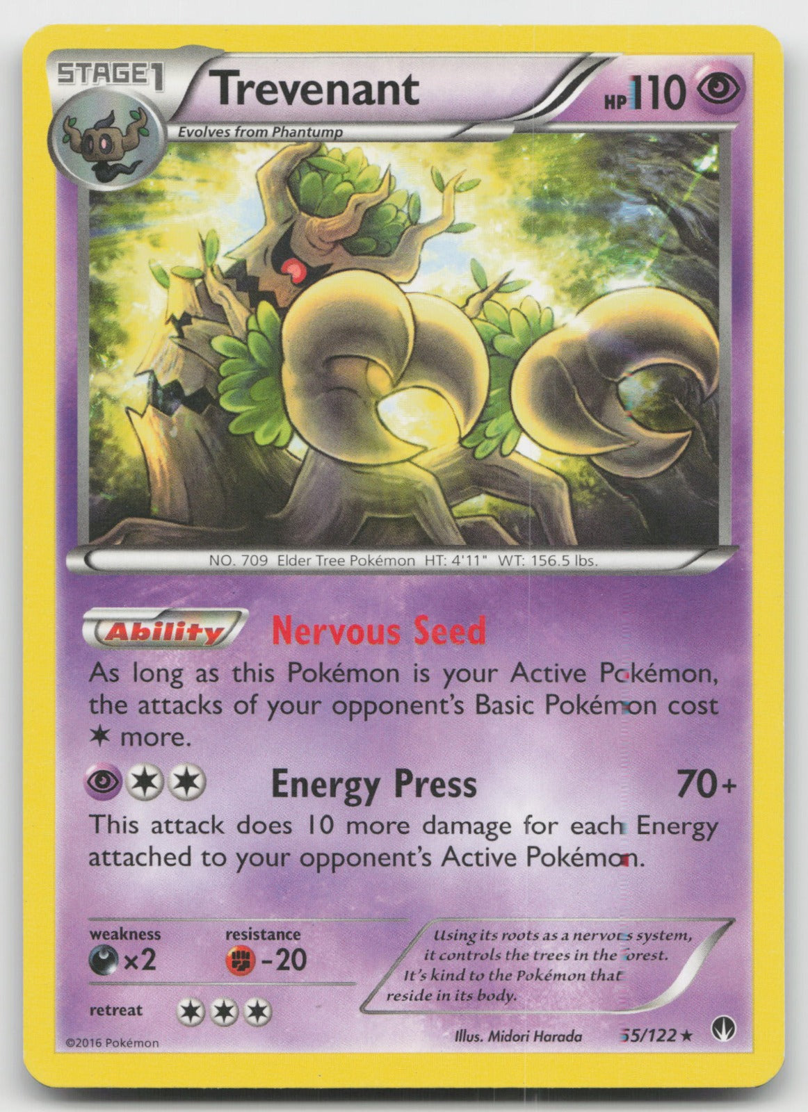 Trevenant Rare XY - BREAKpoint 65/122 LP