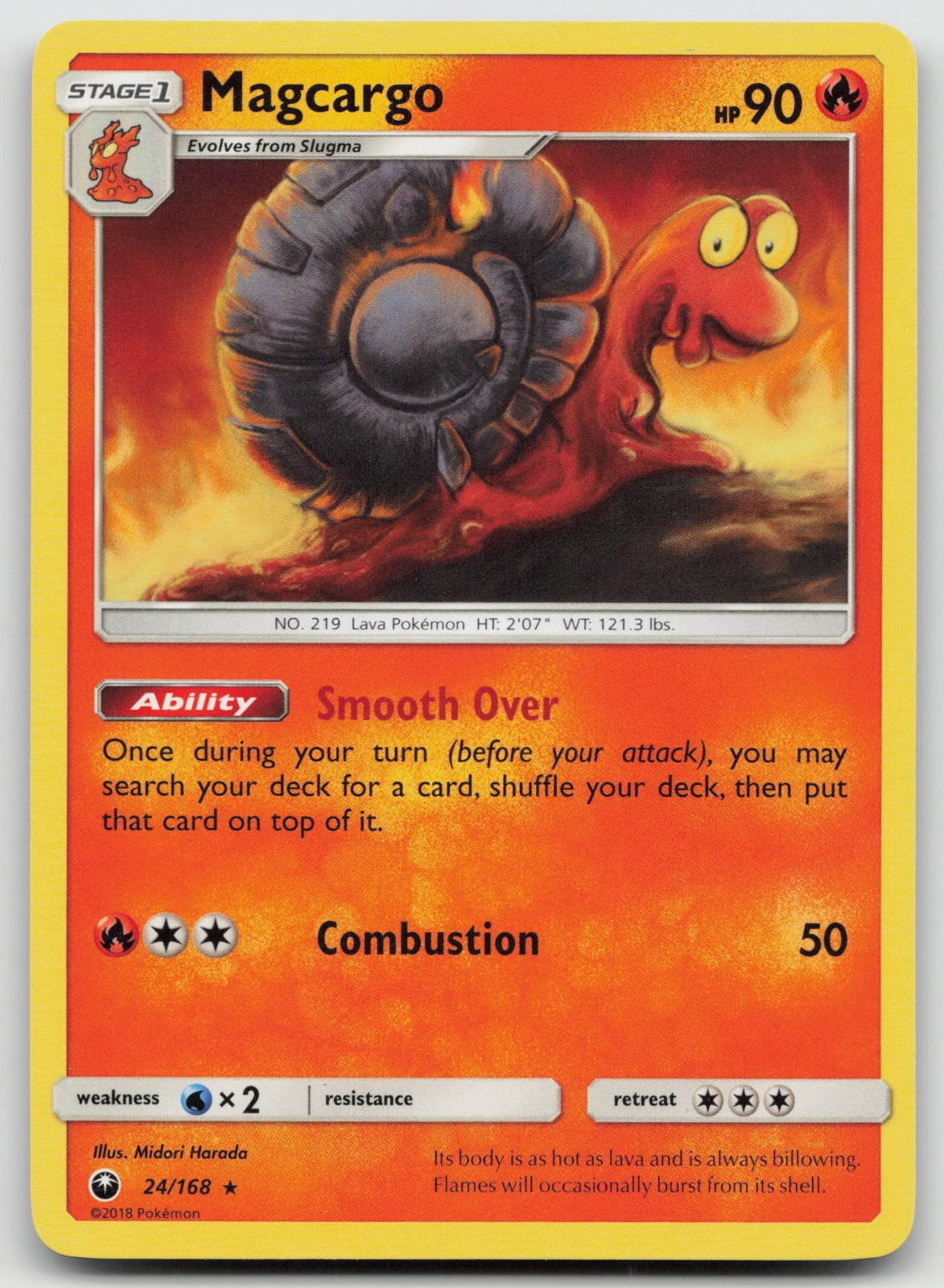 Magcargo Rare SM - Celestial Storm 24/168 LP