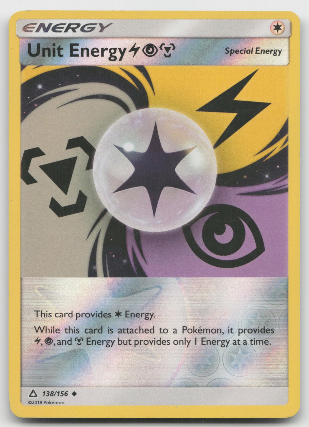 Unit Energy LPM Reverse Holo Uncommon SM - Ultra Prism 138/156 VLP
