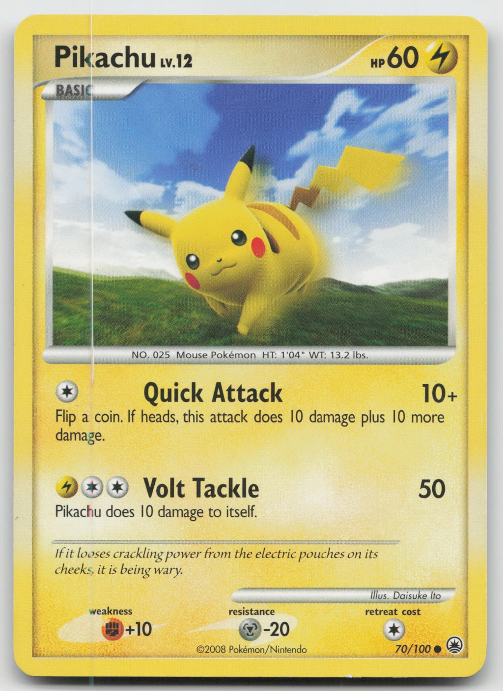 Pikachu Common Majestic Dawn 70/100 MP
